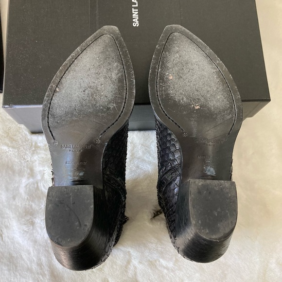 Saint Laurent Python Boots - Picture 8 of 10